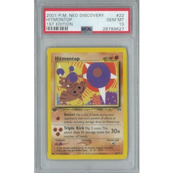 Pokemon Neo Discovery 1st Edition Hitmontop 22/75 PSA 10 GEM MINT