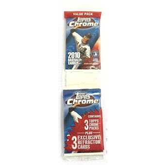 2010 Topps Chrome Baseball Jumbo Fat Pack