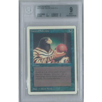 Magic the Gathering Unlimited Natural Selection BGS 9 (9, 9, 9.5, 9)