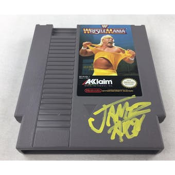 Nintendo (NES) WWF WrestleMania AVGN James Rolfe Yellow Autograph Cart