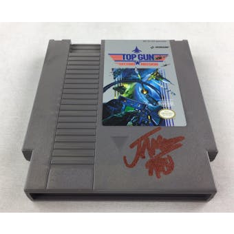 Nintendo (NES) Top Gun The Second Mission AVGN James Rolfe Red Autograph Cart