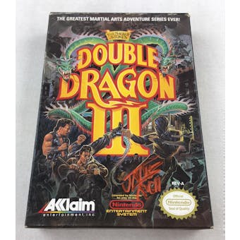 Nintendo (NES) Double Dragon III AVGN James Rolfe Red Autographed Box Complete