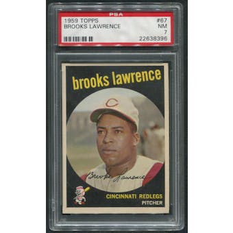 1959 Topps Baseball #67 Brooks Lawrence PSA 7 (NM)