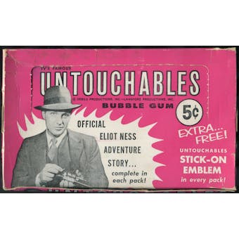 1962 Leaf TV's Famous Untouchables 5-Cent Display Box