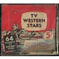 1959 Nu-Cards TV Western Stars 5-Cent Display Box GAI 5 (EX)