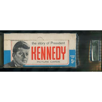 1963 Topps The Story Of President John F. Kennedy 5-Cent Display Box GAI 8 (NM-MT)
