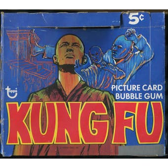 1973 Topps Kung Fu 5-Cent Display Box With Wrapper