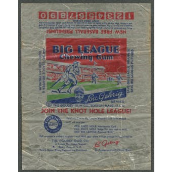 1934 Goudey Baseball Wrapper