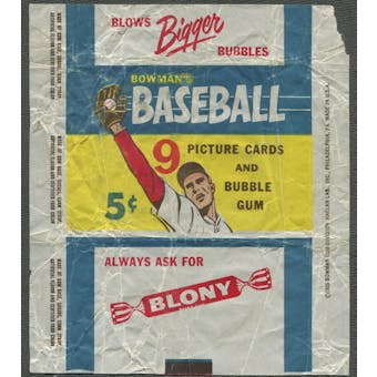 1955 Bowman Baseball Wrapper
