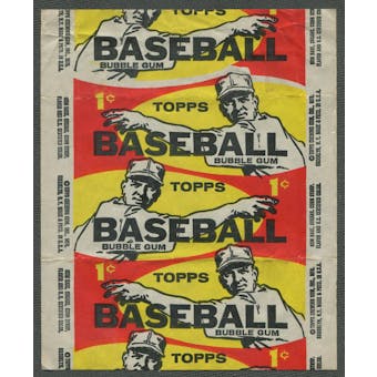 1959 Topps Baseball 1 Cent Wrapper