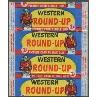 1956 Topps Western Round-Up Wrapper