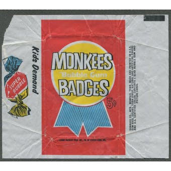 1967 Donruss Monkees Badges Wrapper