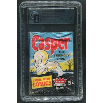 1960 Fleer Casper The Friendly Ghost Unopened Pack GAI 7 (NM)