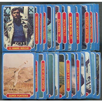 1974 Topps The Six Million Dollar Man El Hombre Nuclear Mexican Test Complete Set (VG)