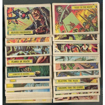 1965 A & BC Battle Cards Complete Set (EX-MT) With Banned Cards