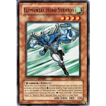 Yu-Gi-Oh Promo Single Elemental Hero Stratos Ultra Rare (JUMP-EN012) - SLIGHT PLAY (SP)