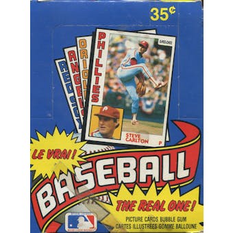 1984 O-Pee-Chee Baseball Wax Box