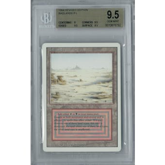 Magic the Gathering 3rd Ed Revised Badlands BGS 9.5 (9, 9.5, 9.5, 9.5)