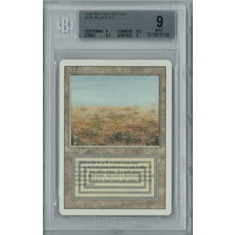 Magic the Gathering 3rd Ed Revised Scrubland BGS 9 (9, 9.5, 9.5, 9)
