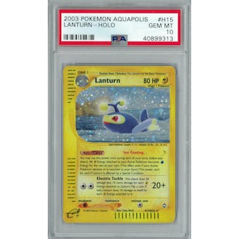 Pokemon Aquapolis Lanturn H15/H32 PSA 10 GEM MINT