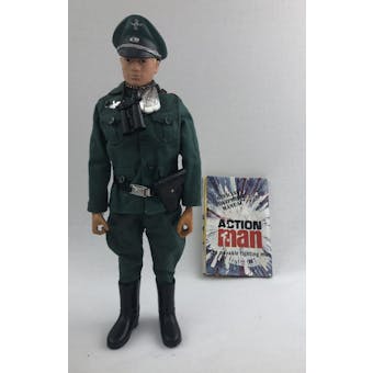 Action Man Blonde Painted Head Figure in White Box Commander Hat (German Stormtrooper Parts)