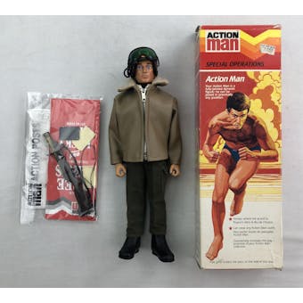 Action Man Special Operations Figure with Original Box (Armoured Car Uniform Parts)