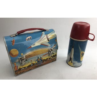 1960 Thermos Domed Sci-Fi Lunchbox & Thermos