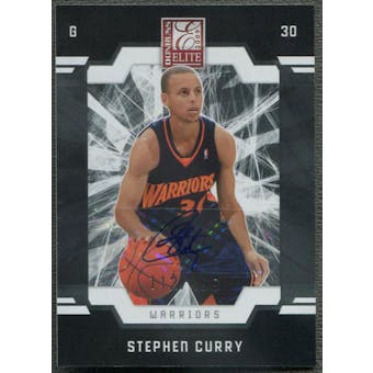 2009/10 Donruss Elite #166 Stephen Curry Rookie Auto #112/499