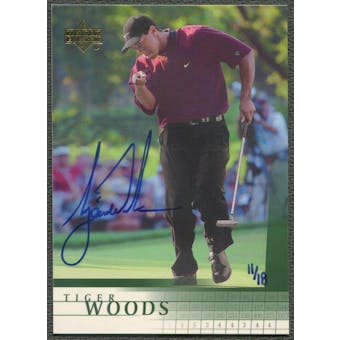 2002 SP Game Used #42 Tiger Woods 2001 Buyback Auto #11/18