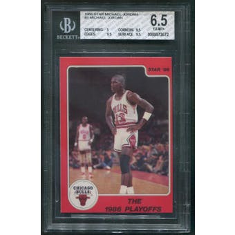 1986 Star Basketball #8 Michael Jordan BGS 6.5 (EX-MT+)