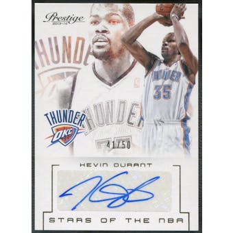 2013/14 Prestige #24 Kevin Durant Stars of the NBA Signatures Auto #41/50