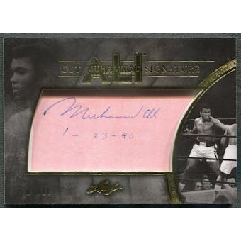 2016 Leaf Muhammad Ali Immortal Collection #MACS10 Muhammad Ali Cut Signatures Gold Auto #06/10