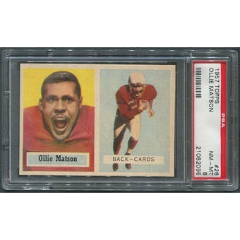 1957 Topps Football #26 Ollie Matson PSA 8 (NM-MT)