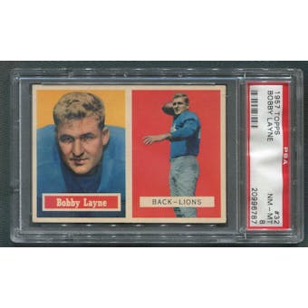 1957 Topps Football #32 Bobby Layne PSA 8 (NM-MT)
