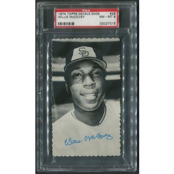 1974 Topps Deckle Edge #28 Willie McCovey PSA 8 (NM-MT)