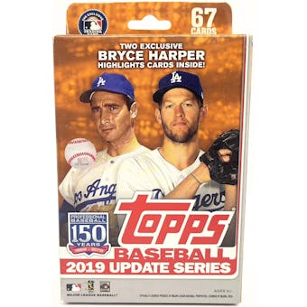 2019 Topps Update Series Baseball Hanger Box (Bryce Harper Inserts)
