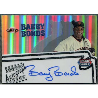 2005 Topps Pack Wars #BB Barry Bonds Auto /25