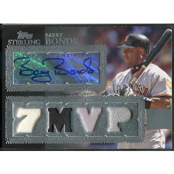 2007 Topps Sterling #SSA1 Barry Bonds Quad Relic Jersey Auto #05/10