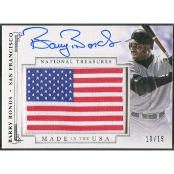 2014 Panini National Treasures #43 Barry Bonds Made In The USA Auto #10/15