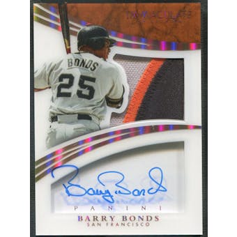 2015 Immaculate Collection #24 Barry Bonds Shadowbox Material Signatures Patch Auto #4/5