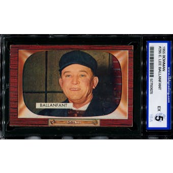 1955 Bowman Baseball #295 Lee Ballanfant ISA 5 (EX) *0625