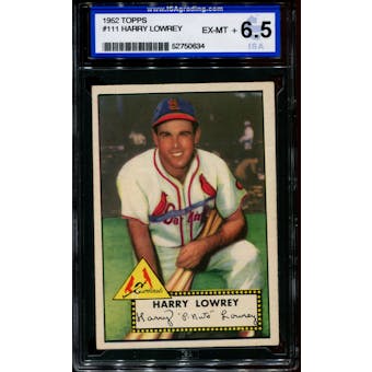 1952 Topps Baseball #111 Harry Lowrey ISA 6.5 (EX-MT) *0634