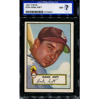 1952 Topps Baseball #284 Hank Arft ISA 7 (NM) *0641