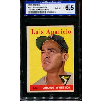 1958 Topps Baseball #85 Luis Aparicio ISA 6.5 (EX-MT+) *0654
