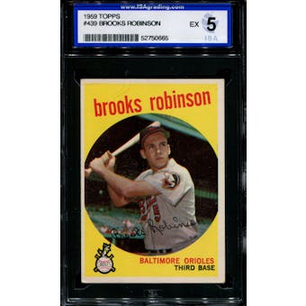 1959 Topps Baseball #439 Brooks Robinson ISA 5 (EX) *0665
