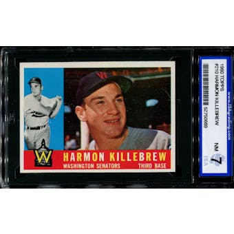1960 Topps Baseball #210 Harmon Killebrew ISA 7 (NM) *0669