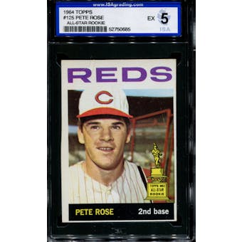 1964 Topps Baseball #125 Pete Rose ISA 5 (EX) *0685