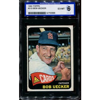 1965 Topps Baseball #519 Bob Uecker ISA 6 (EX-MT) *0688
