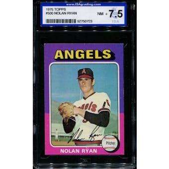 1975 Topps Baseball #500 Nolan Ryan ISA 7.5 (NM+) *0723