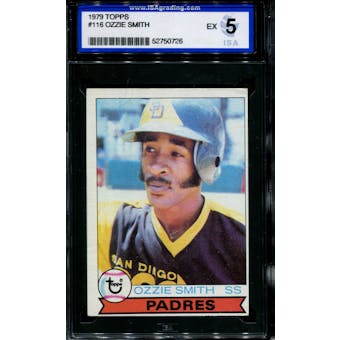 1979 Topps Baseball #116 Ozzie Smith Rookie ISA 5 (EX) *0726